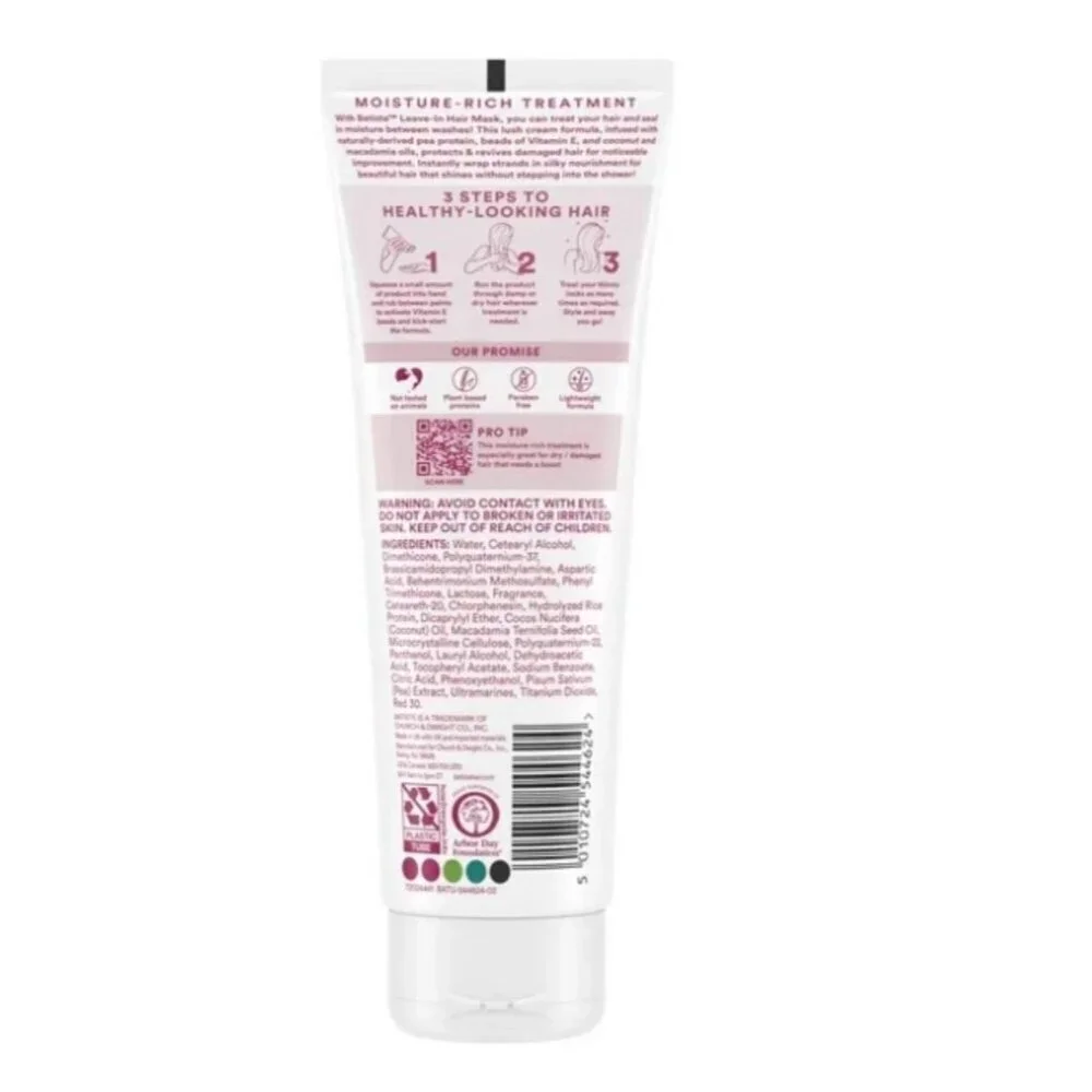 Batiste Heat Protectant Hair & Leave In Conditioner Dry or Wet Hair Mask 4.3oz.